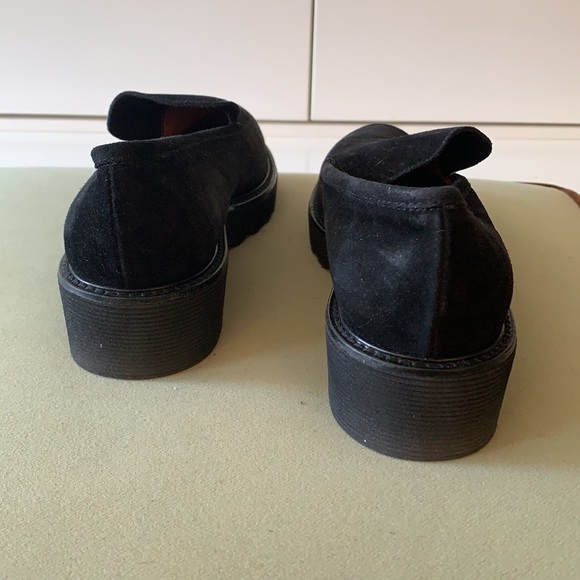 Aquatalia Black Kelsey Weatherproof Suede Loafer - Picture 4 of 10